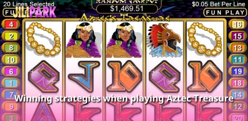 Winning strategies when playing Aztec Treasure