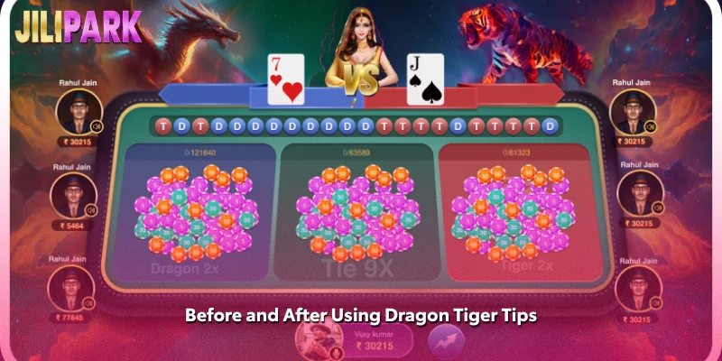 Before and After Using Dragon Tiger Tips