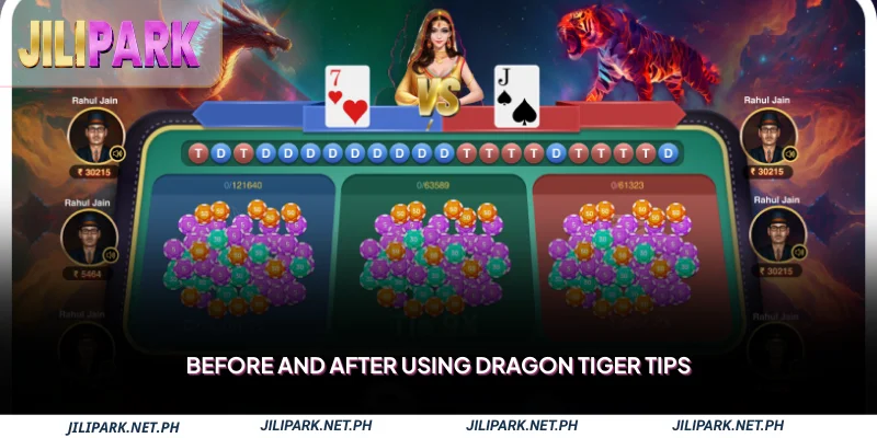 Before and After Using Dragon Tiger Tips